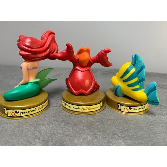 Disney Little Mermaid Ariel Sebastian Flounder 2002 McDonalds 100 Years Of Magic - Picture 6 of 11